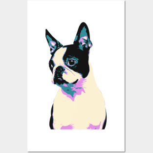 French Bulldog Retro Color Art Posters and Art